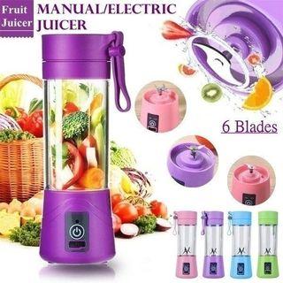 HERBALIFE 300ml Portable Personal Blender Juicer Cup USB Rechargeable Smoothie  Mixer Bottle 2 Blades Mini USB Juicer Cup Travel Lid Small Fruit Juice  Blender