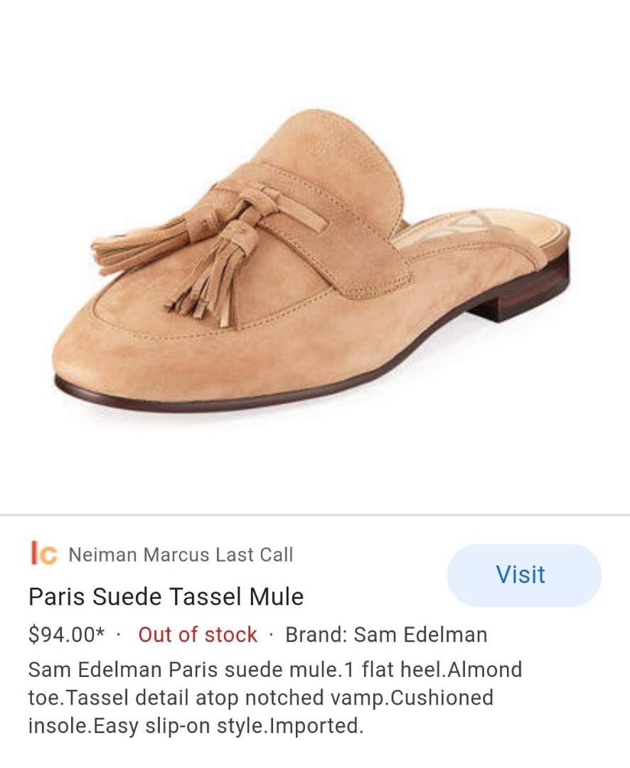 sam edelman tassel mules