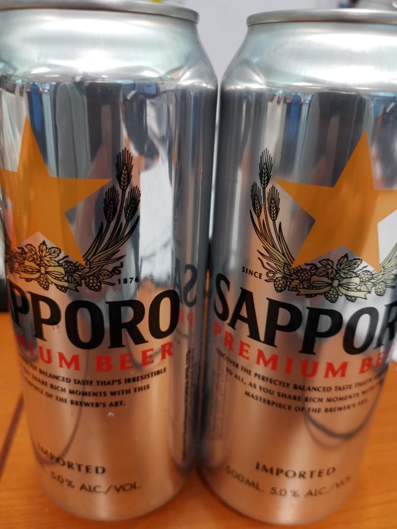 Sapporo Premium Beer 500ml Cans Food Drinks Beverages On Carousell