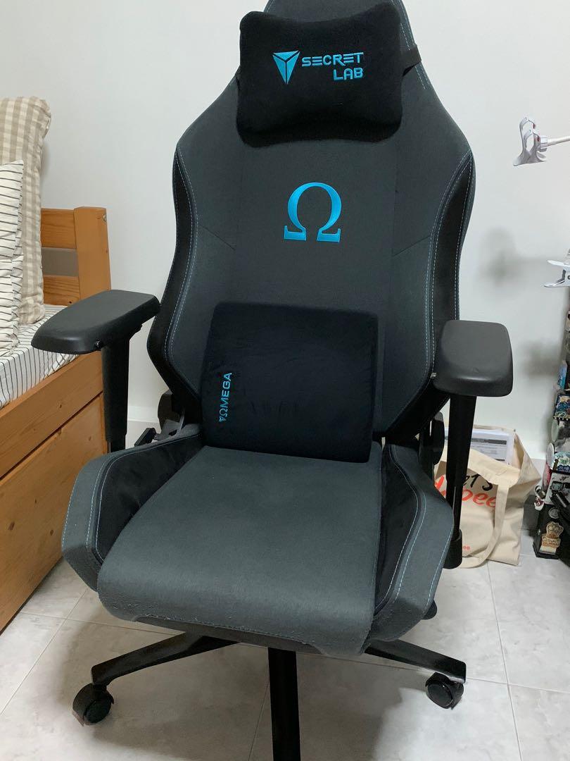 Secret lab omega charcoal blue store