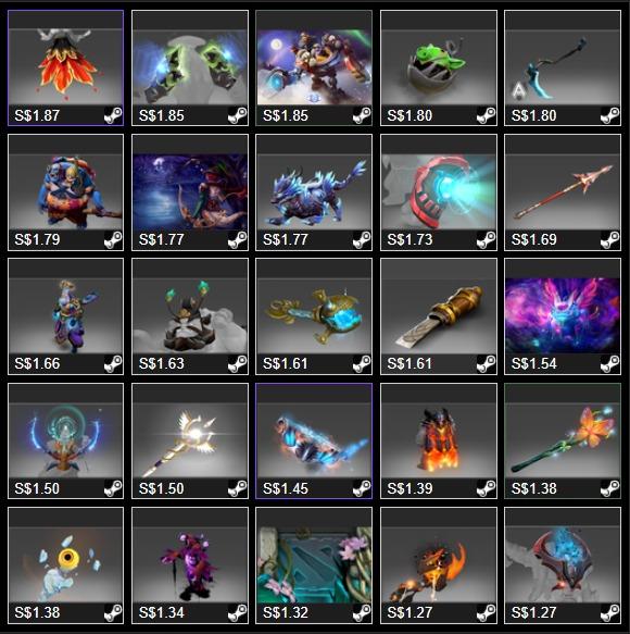 Selling all Dota2 Inventory items @ 70% MP, Video Gaming, Gaming ...