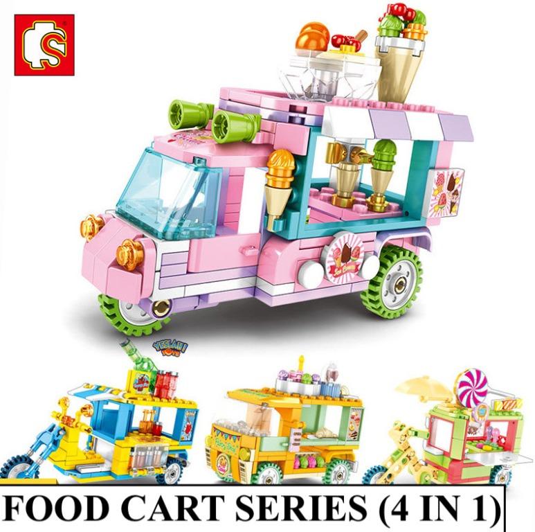Sembo Blocks Street Food Cart 4 In 1 Collection Educational Nano Kids Toys Toys Games Bricks Figurines On Carousell