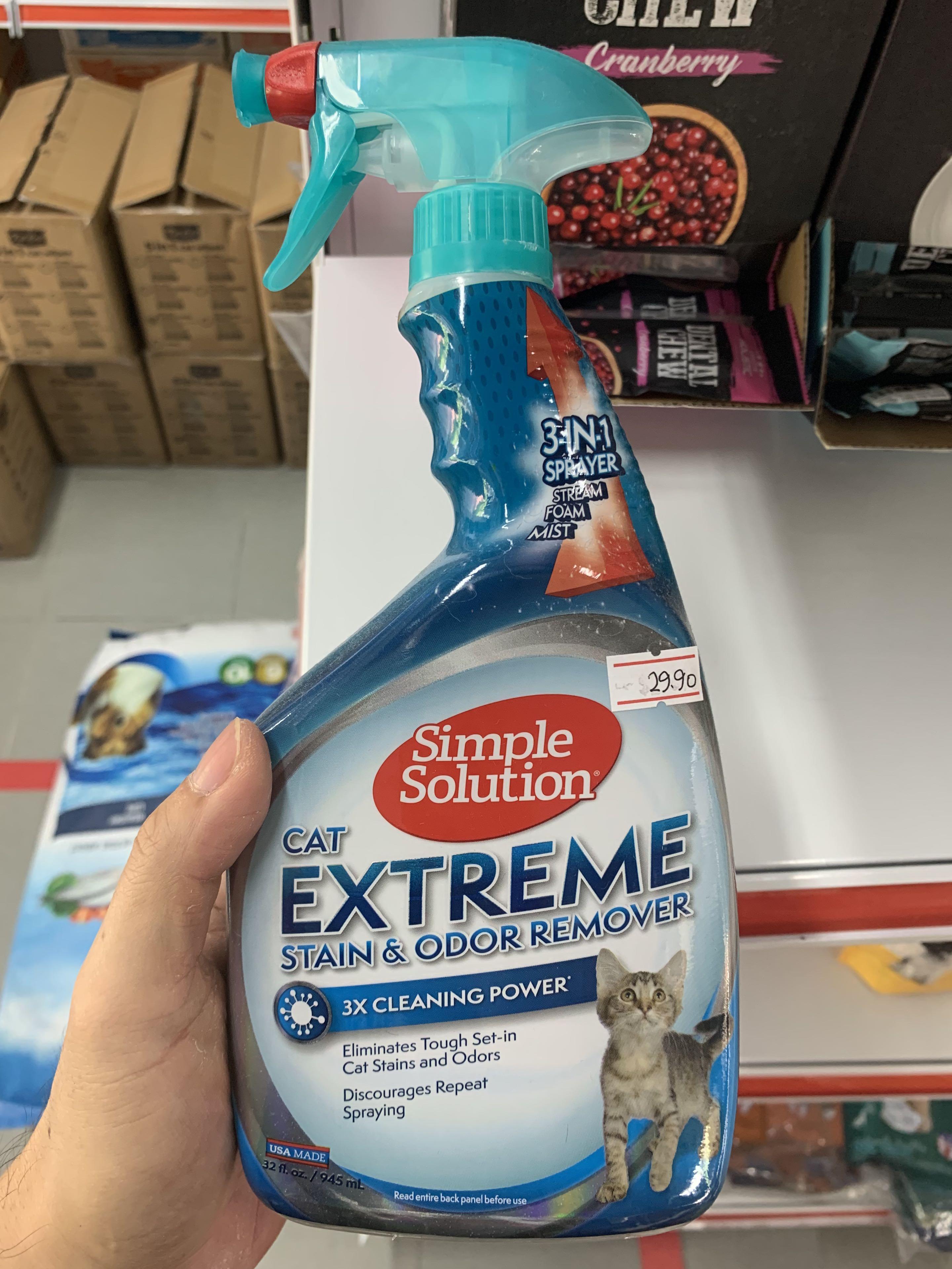 Simple solution cat deals stain and odor remover