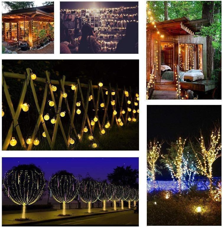Solar String Lights 50 Led 29 5ft, Party Patio Lights
