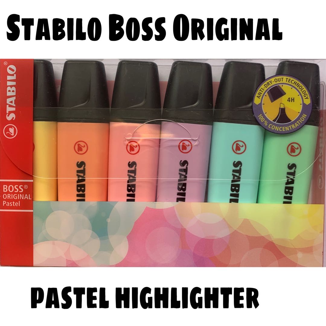 Stabilo Boss Original Pastel Highlighter Books Stationery Stationery On Carousell