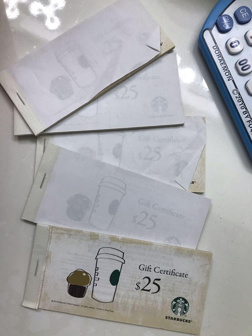 Starbucks coupon, 票券, 禮物卡，代用券 - Carousell