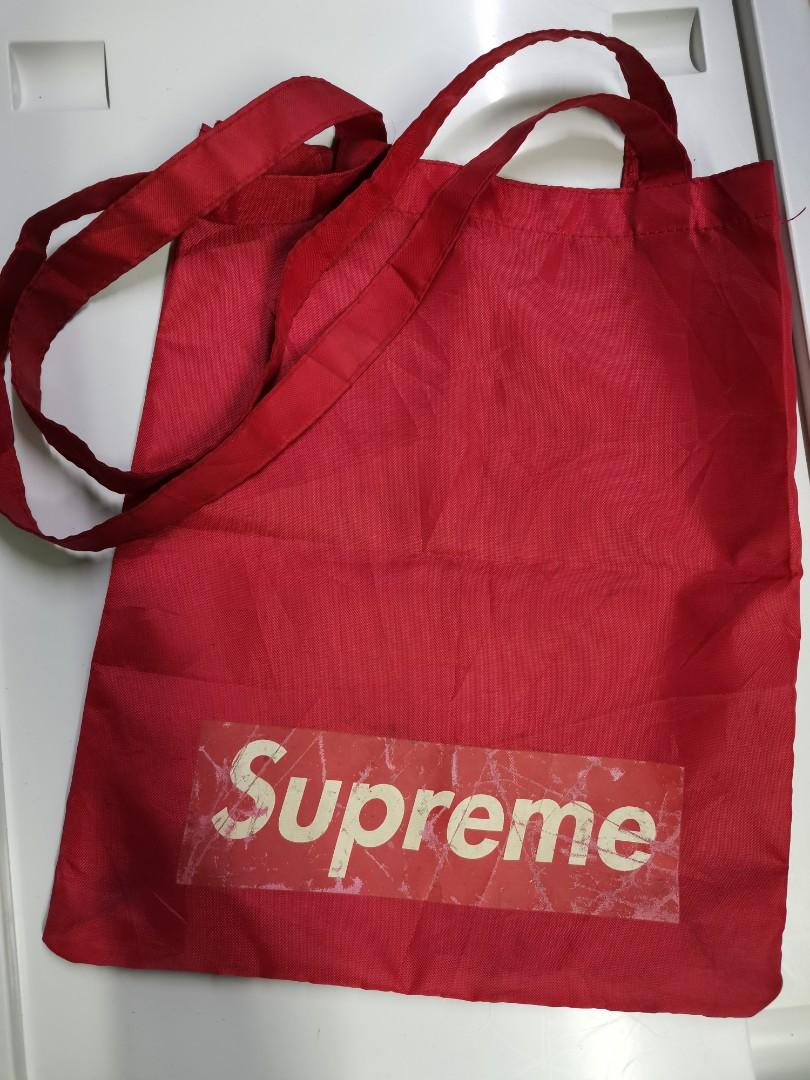Supreme tote shop bag red