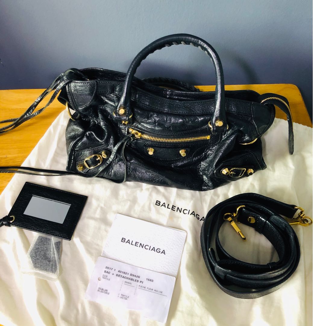 Balenciaga Classic City Bag Black  eBay