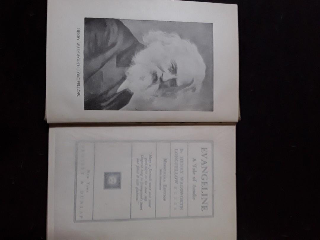 VINTAGE HARDCOPY-EVANGELINE BY HENRY W. LONGFELLOW (Category: Storybooks) located in Silang. Submitted by dlphay (Listing ID 1017770046, Image 3). Description: PICTURES ARE A PART OF THE DESCRIPTION,WHAT YOU SEE IS WHAT YOU GET. FOR SALE OR POSSIBLE TRADE UP OR DOWN, INTERESTED ITEMS INCLUDE VINTAGE ART, BOOKS,CLOTHING, MOTORCYCLES,MILITARY, KNIVES,BOLOS,CARVINGS, LAMPS,SCULPTURES, COSTUME JEWELRY, TOYS,COMIC'S, WATCHES,CLOCKS,PICTURES, PAINTINGS