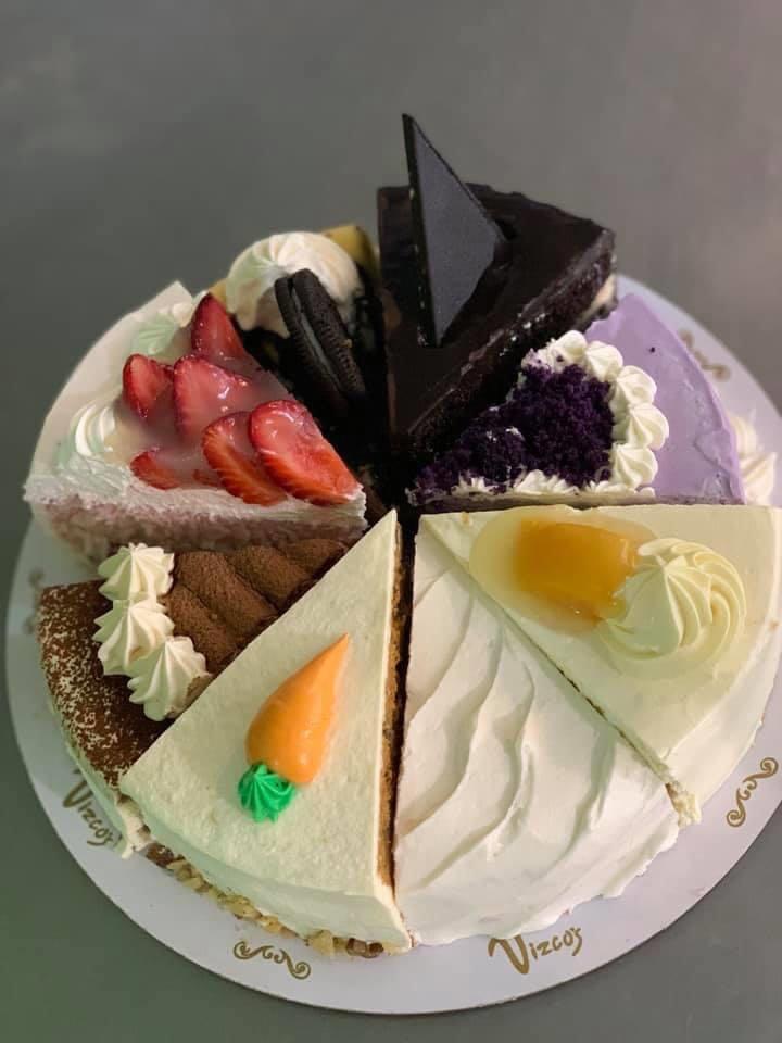 Vizco's cake in 8 different flavors😍 (Category: Local Eats) located in San Juan City. Submitted by ywkly (Listing ID 1017831318, Image 1). Description: Aditional del fee 😊.