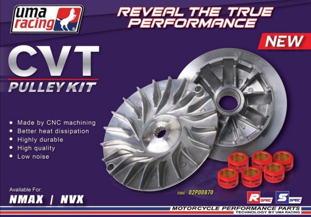 Yamaha Aerox UMA RACING CVT pulley kit, Motorcycles, Motorcycle
