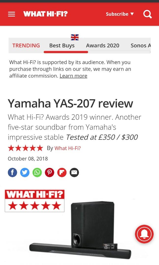 yamaha yas 207 whathifi