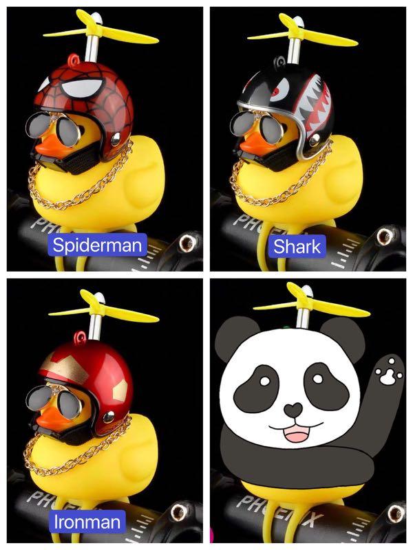 Yellow helmet duck motorcycle duck bicycle duck rubber duck