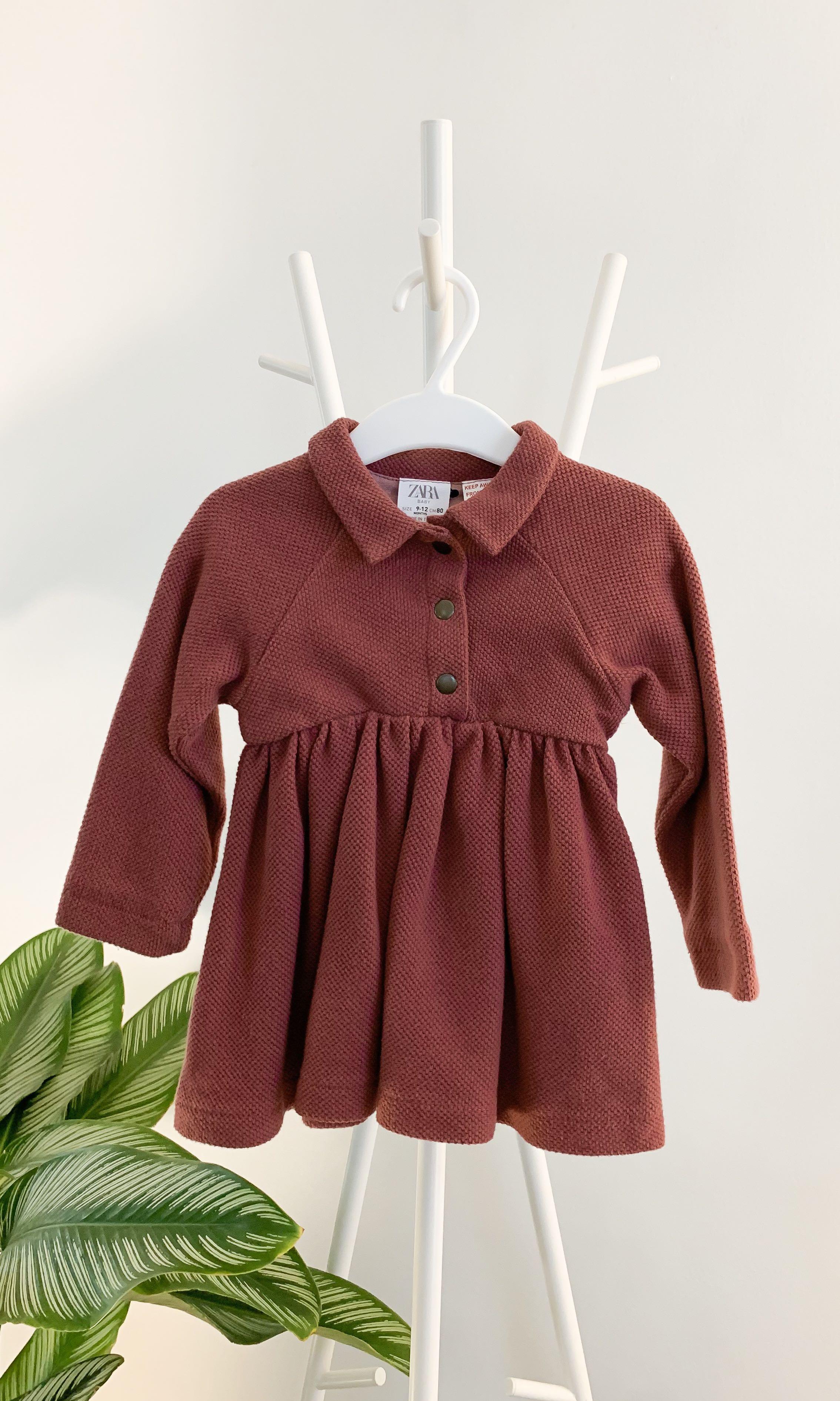 burgundy dress 12 months