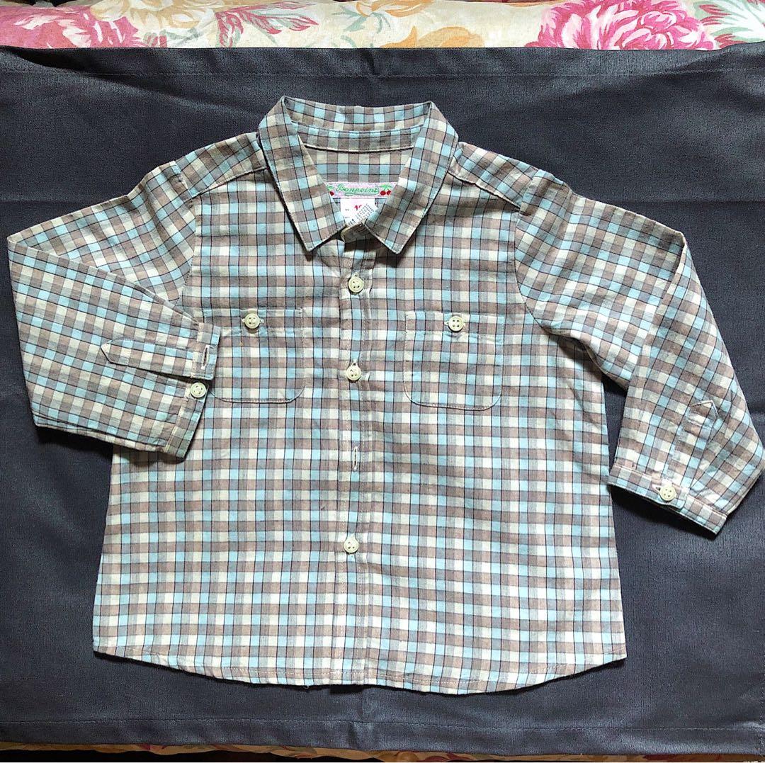 baby boy plaid shirt