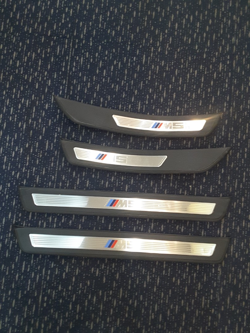 M5 BMW F10 M5 DOOR SILL SET ENTRANCE TRIMS SCUFF PLATES Car
