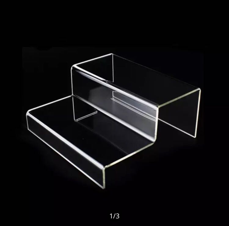 2 step clear acrylic display riser, Furniture & Home Living, Furniture