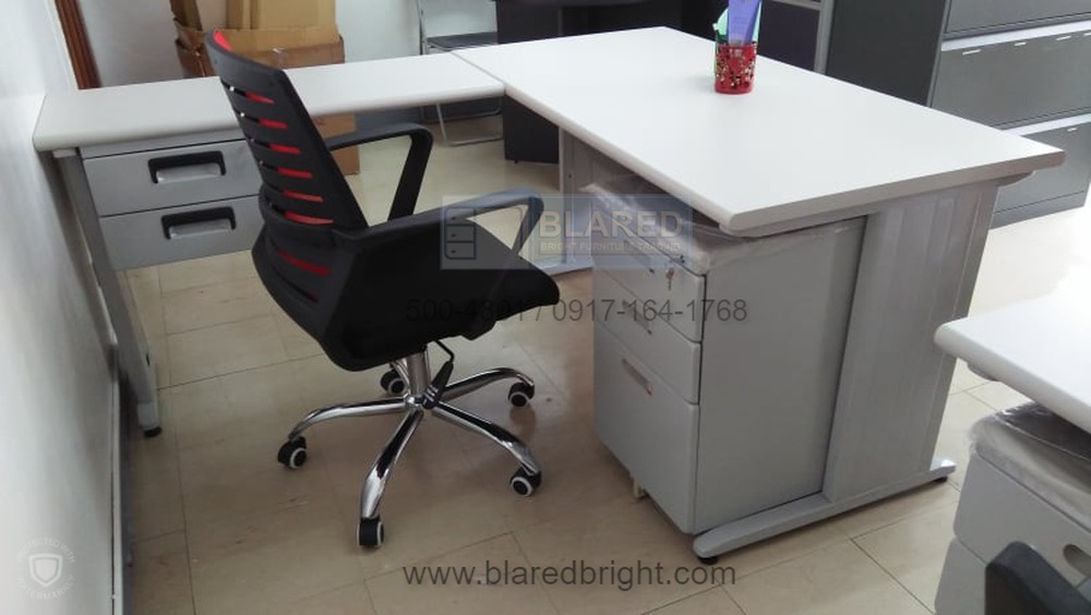 @@ manager table L-shape type with drawers | office furniture ...