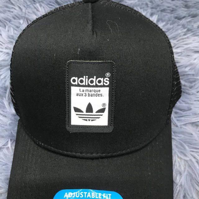 Adidas Logo Cap In Black Fesyen Pria Aksesoris Topi Di Carousell