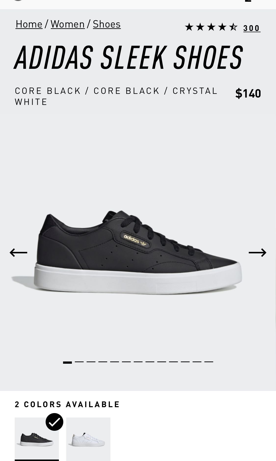 foot locker adidas sleek