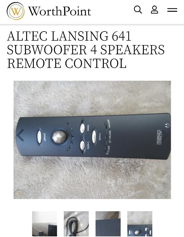 Altec lansing remote sales