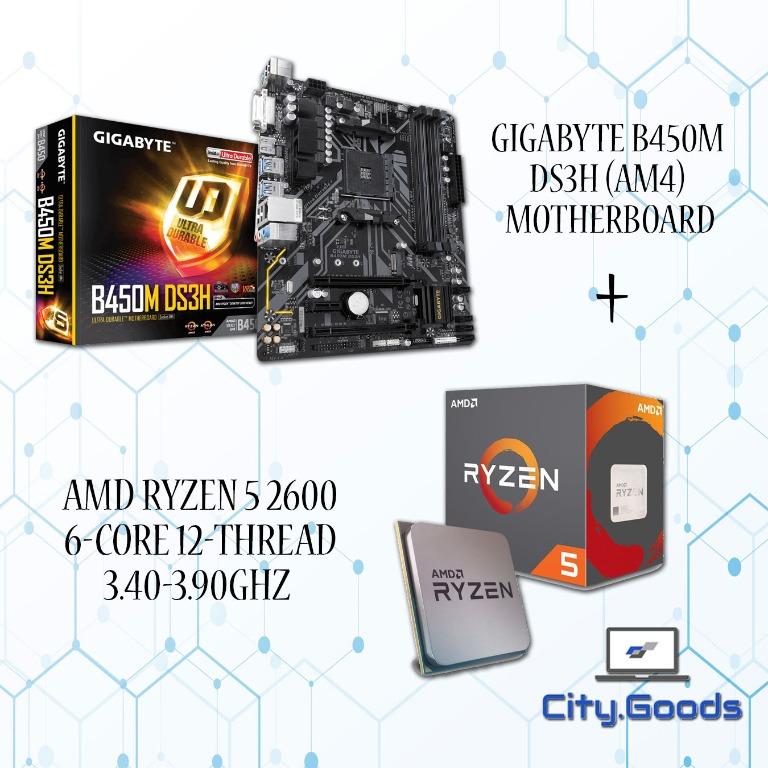 B450m ryzen 2600 hot sale
