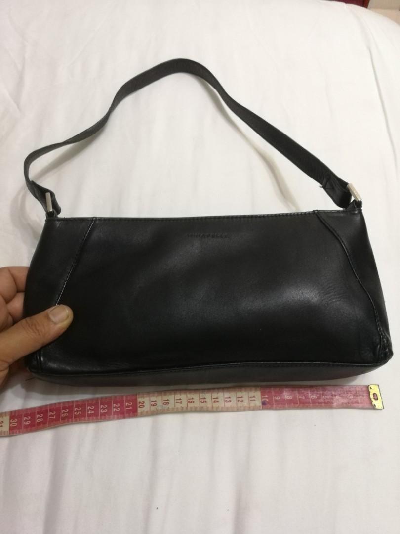 Annapelle vintage genuine buffalo leather x body shoulder INDIA black bag |  eBay