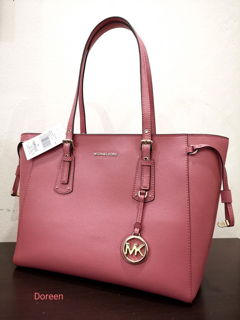 mk tote bag pink