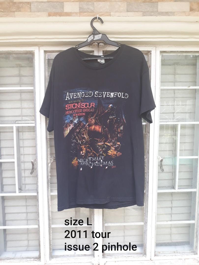 Avenged Sevenfold 2011 Tour Men S Fashion Clothes Tops On Carousell