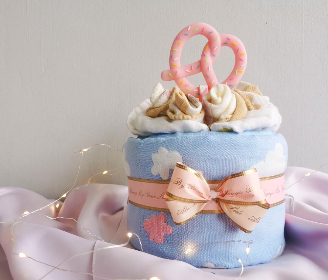 Baby diapers cake hamper, Babies & Kids, Bathing & Changing, Diapers