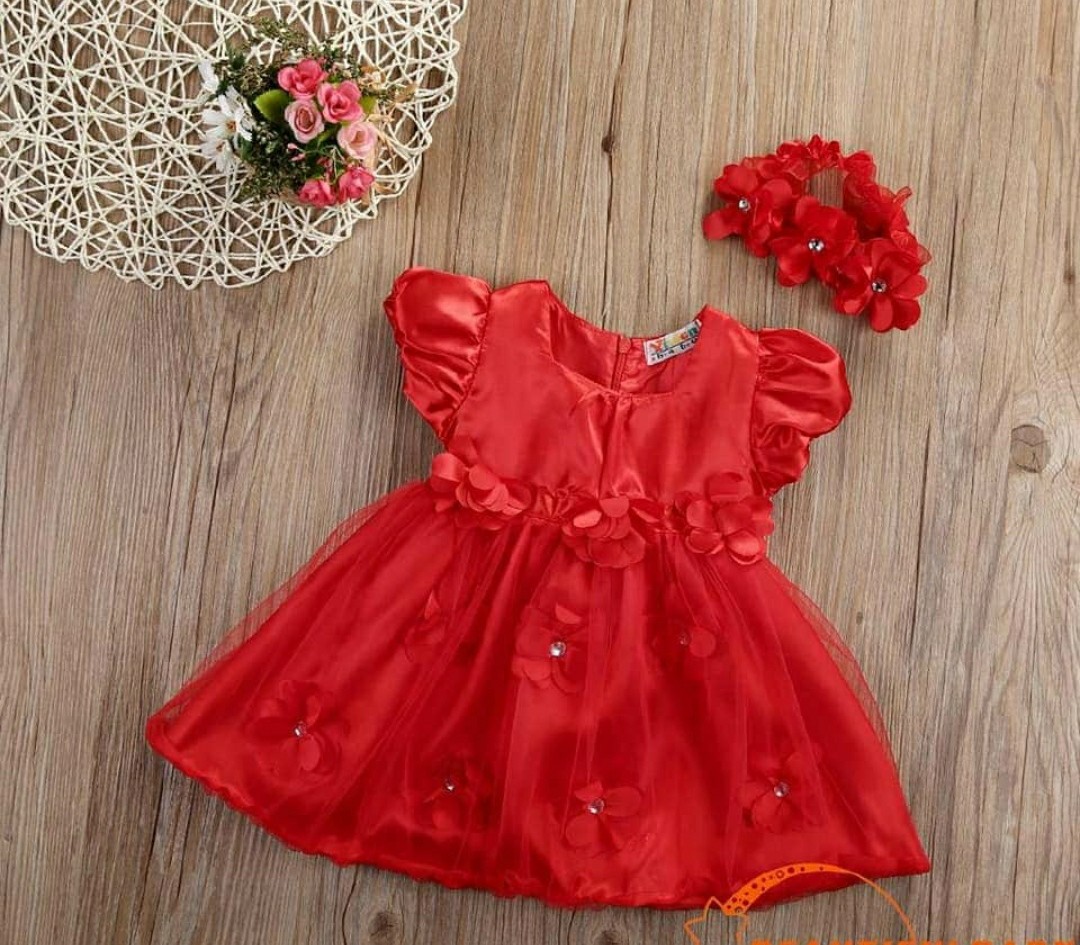 baby dress red