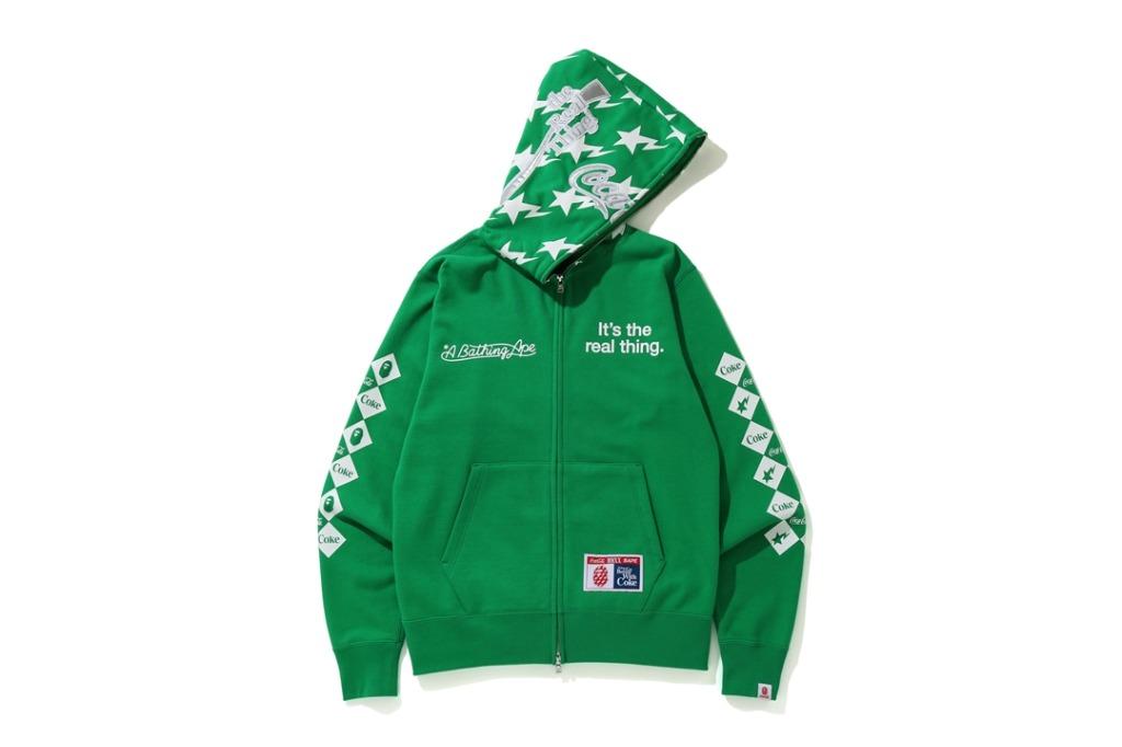 BAPE x COCA COLA FULL ZIP HOODIE Men s Fashion Tops Sets