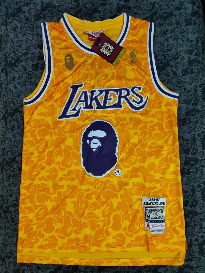 Bape X Lakers Jersey, Sports, Athletic 