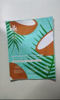 blk cosmetics fresh coco crush deep moisture & collagen sheet mask