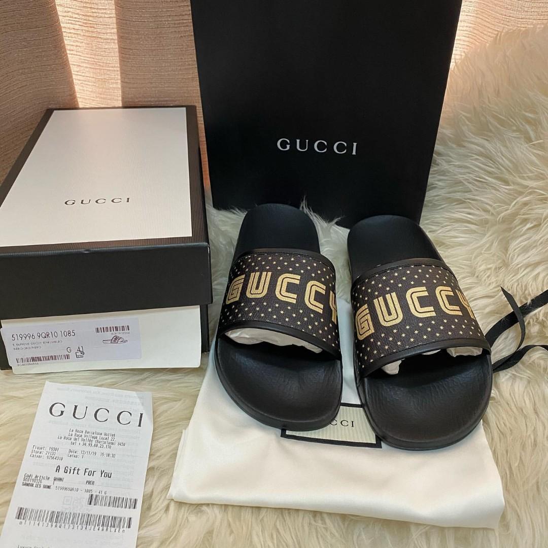 gucci slides supreme