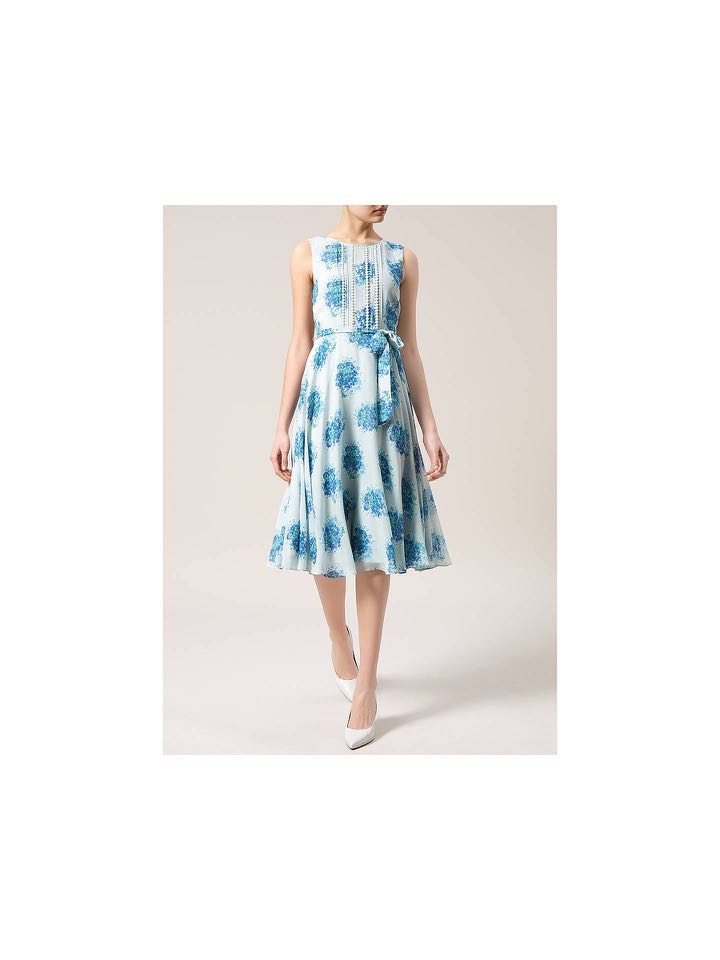 BNWT Hobbs Silk Hydrangea Midi Dress
