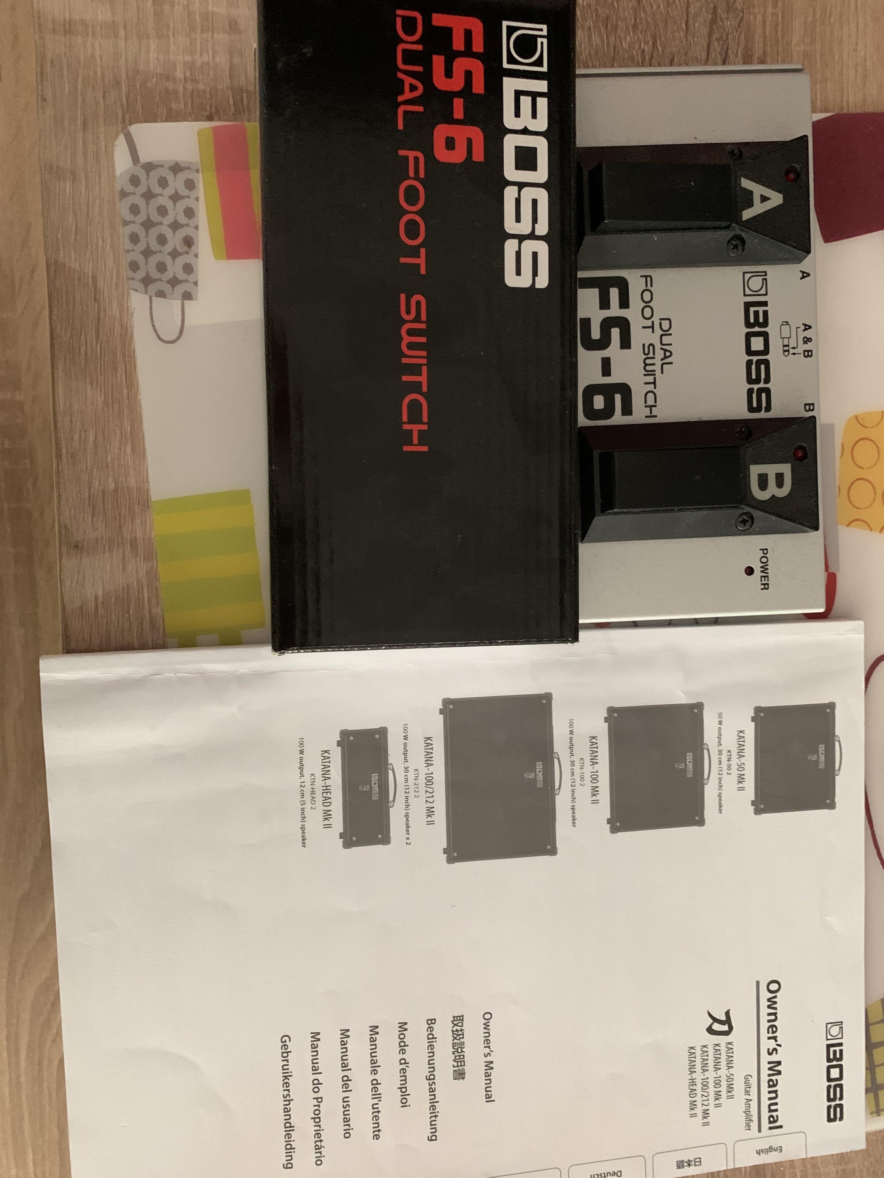Boss Katana MKII 50 + Boss Dual Foot switch Pedal, Hobbies & Toys