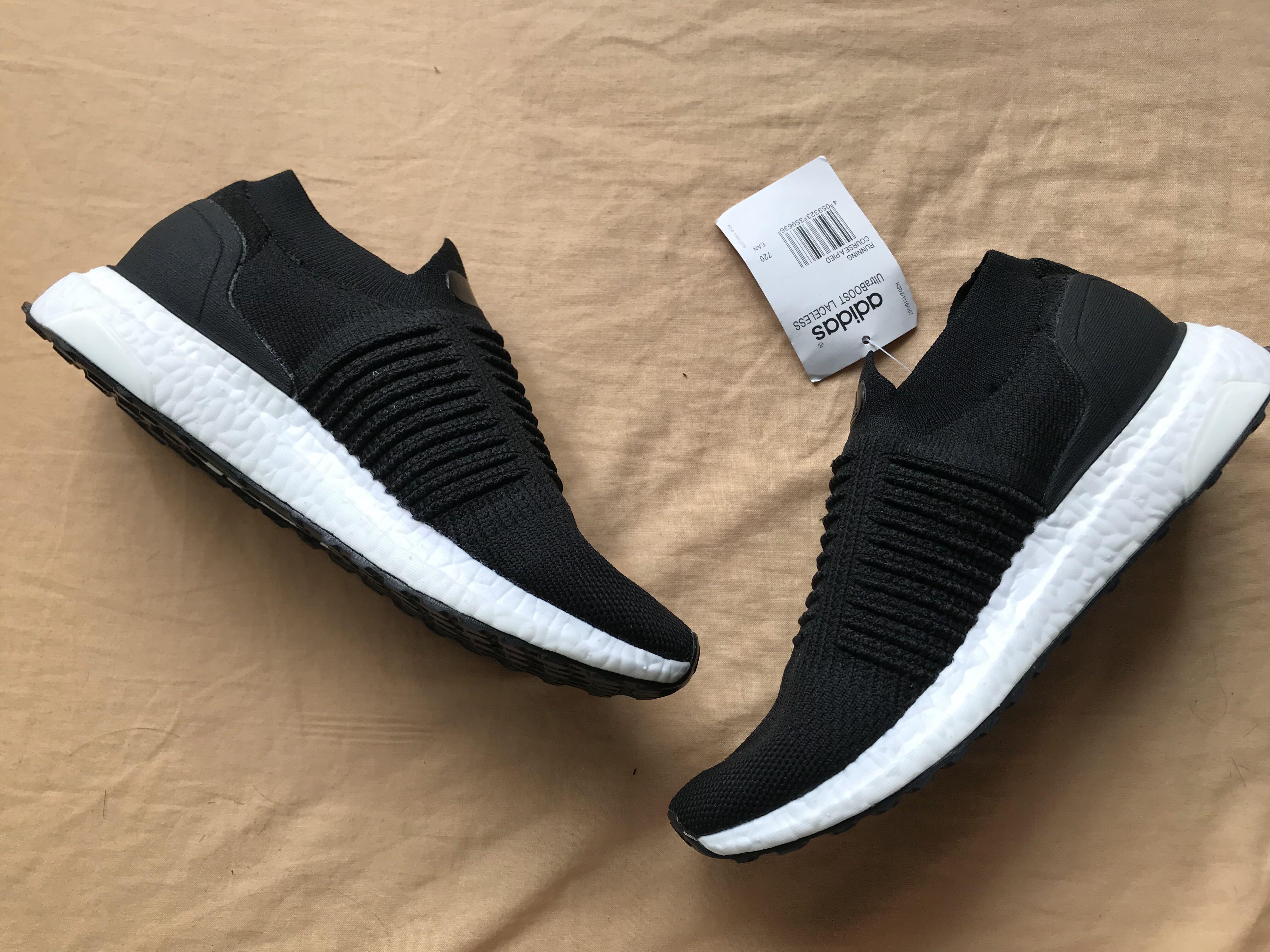 adidas laceless shoes mens