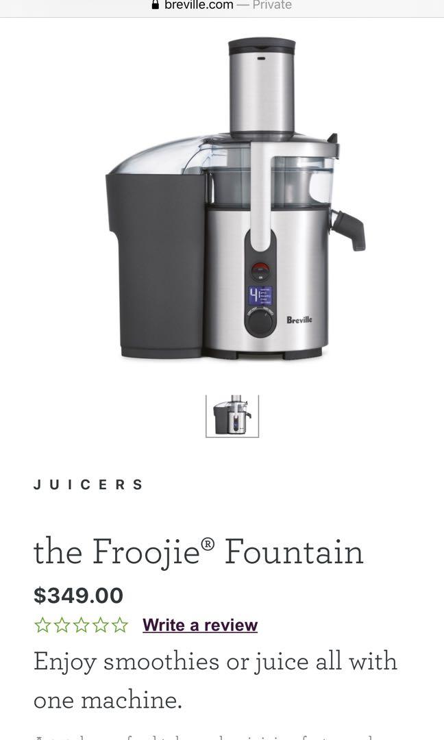 Breville Froojie Juice Fountain Juicer