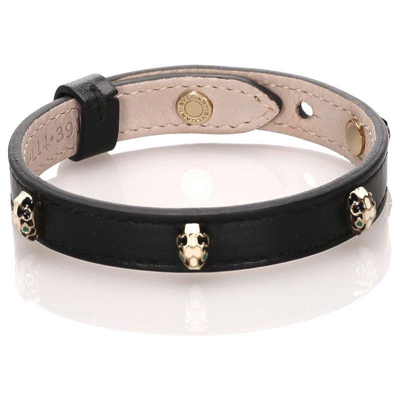 bulgari bracelet serpenti leather
