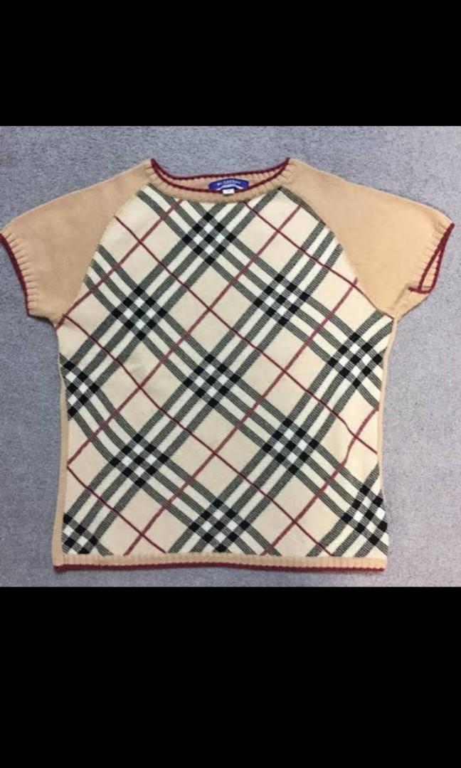 Burberry knit top, Women's Fashion, Tops, Blouses on Carousell