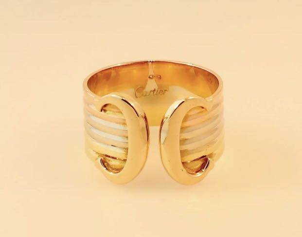 cartier tri gold ring
