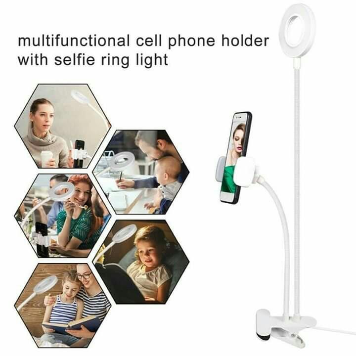 Cellphone Holder with Ring light (Category: Mounts & Holders) located in Manila. Submitted by chedelm (Listing ID 1022109852, Image 3). Description: .