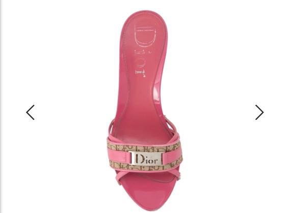 christian dior pink sandals