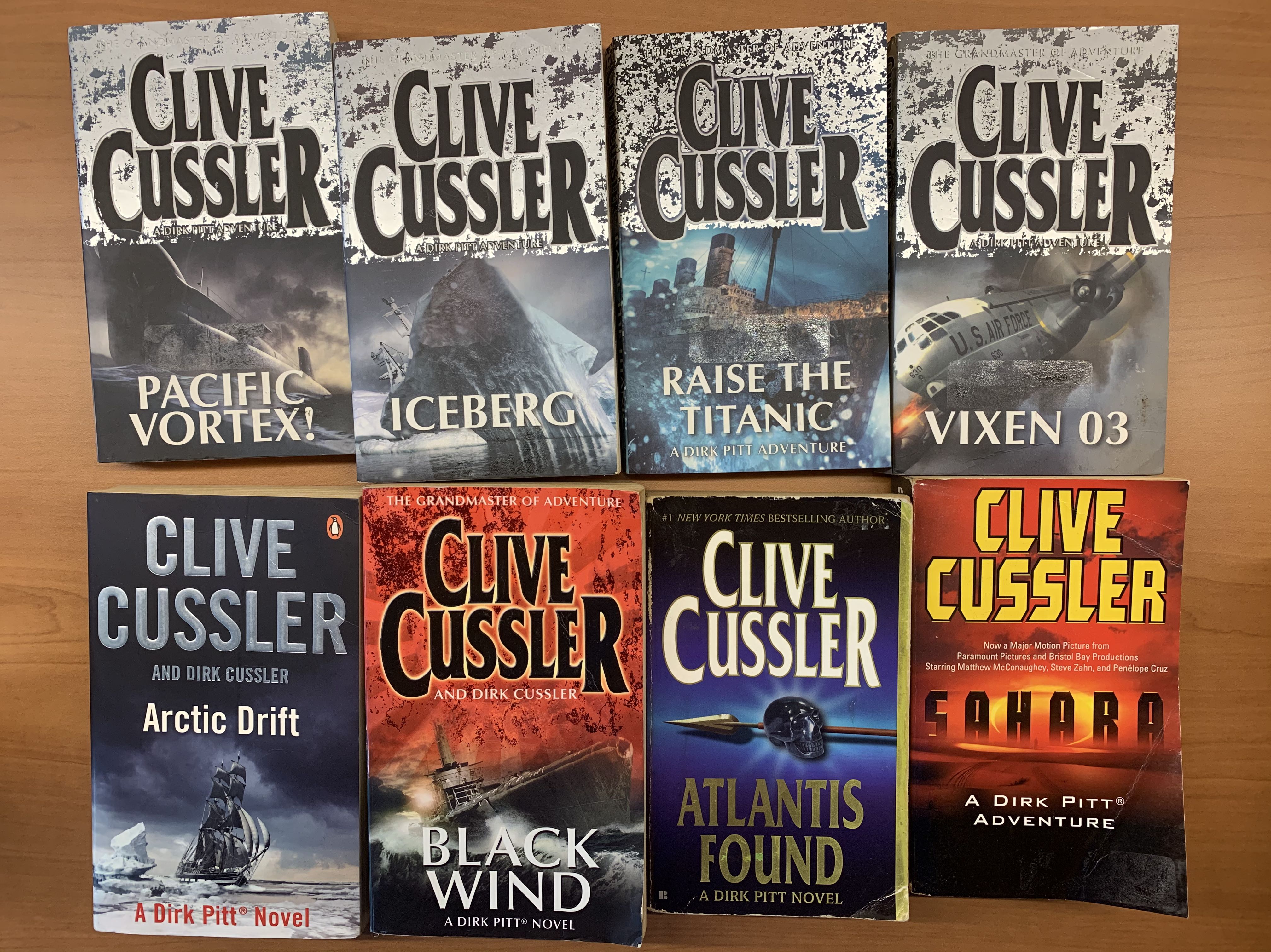 Clive Cussler Dirk Pitt Novels Books Stationery Fiction On Carousell