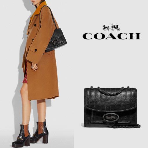 COACH MELODY SHOULDER BAG WITH QUILTING F79223, Women's Fashion, Bags