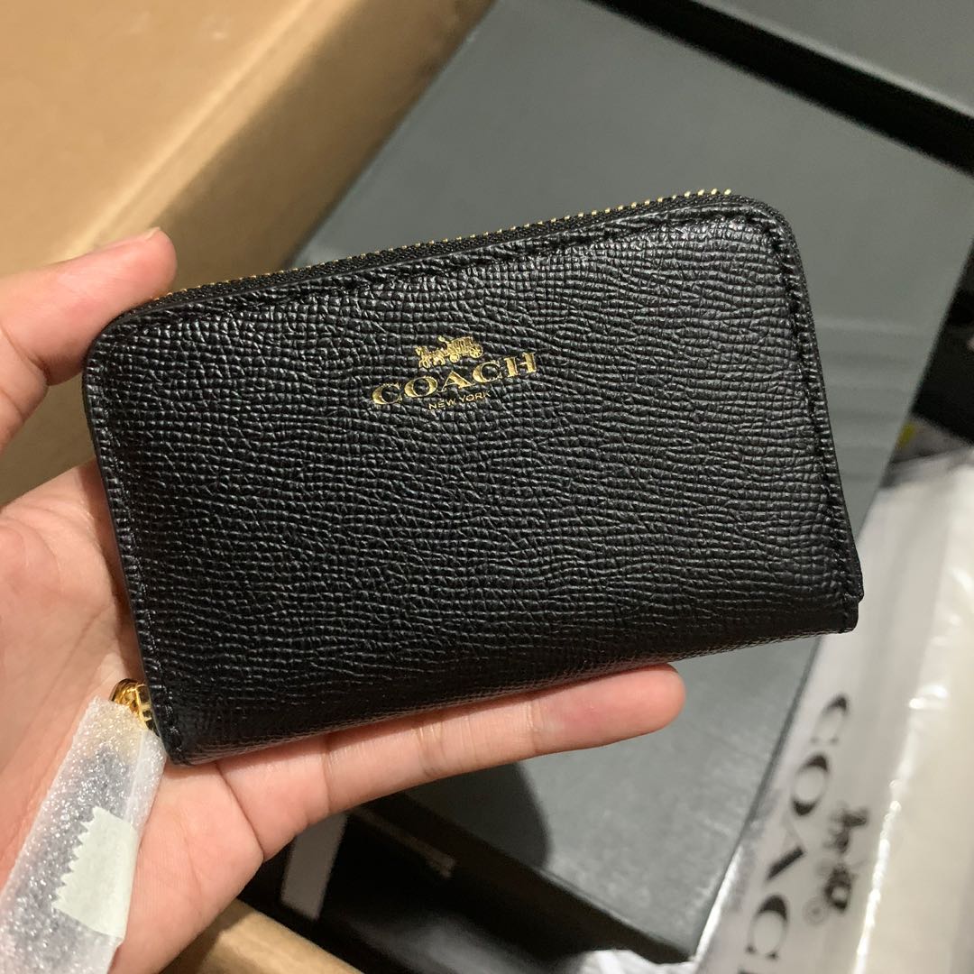 Coach zip around coin case sale