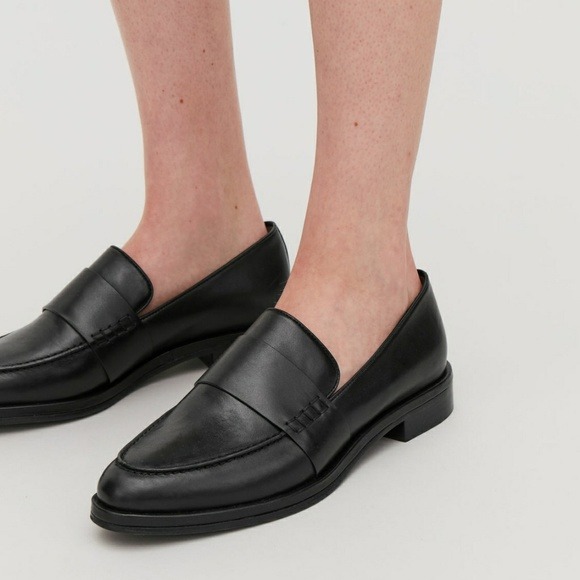 Cos leather loafers store