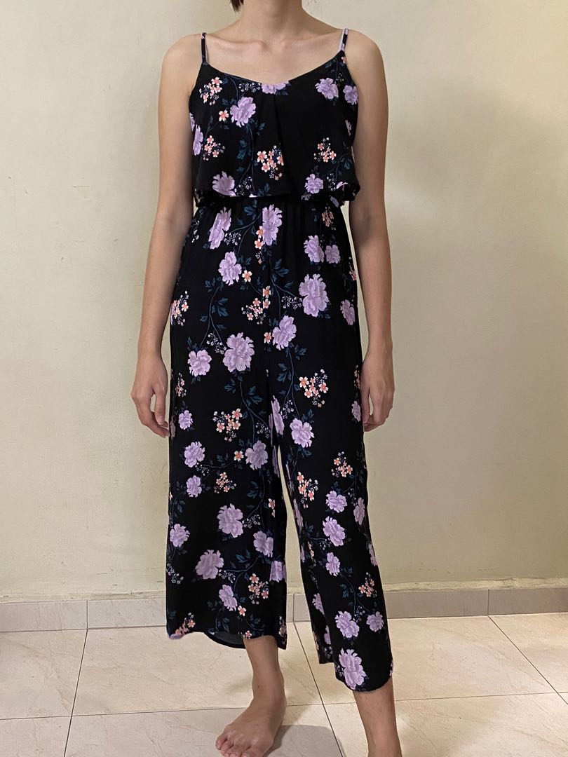 cotton on floral jumpsuit
