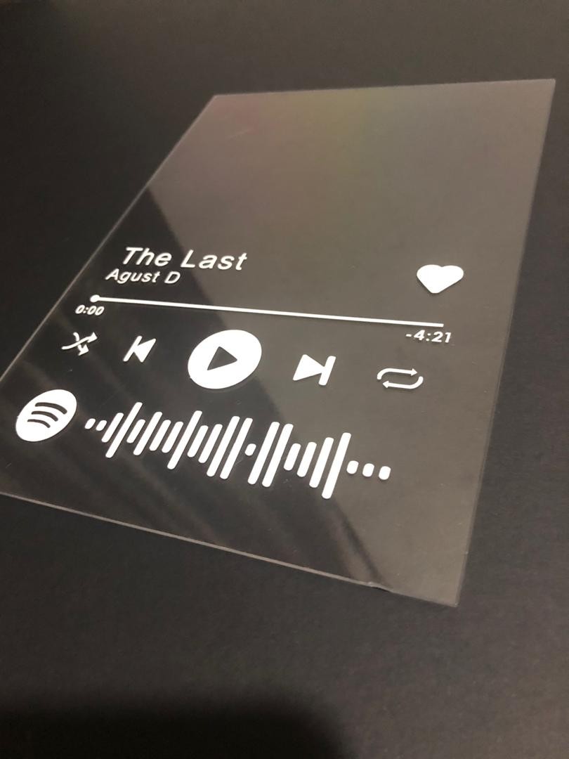 Custom Made Spotify Acrylic Frame K Wave On Carousell
